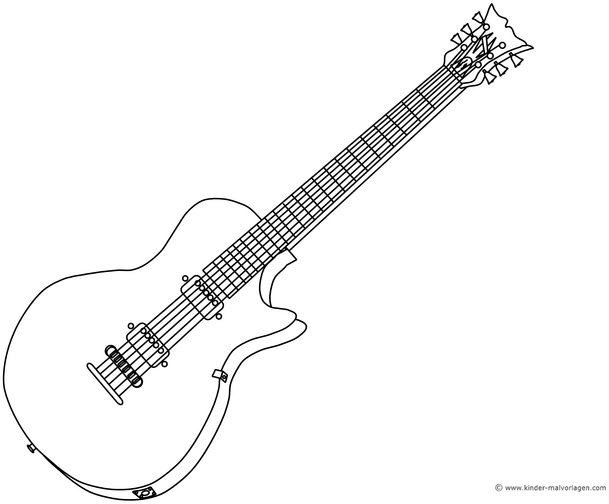 malvorlage-gitarre-ausmalen-kreativ-sein