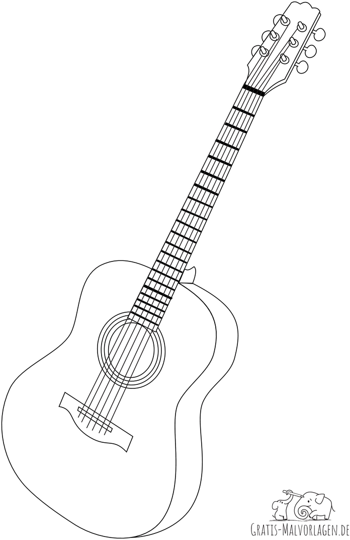 malvorlage-gitarre-zum-ausmalen