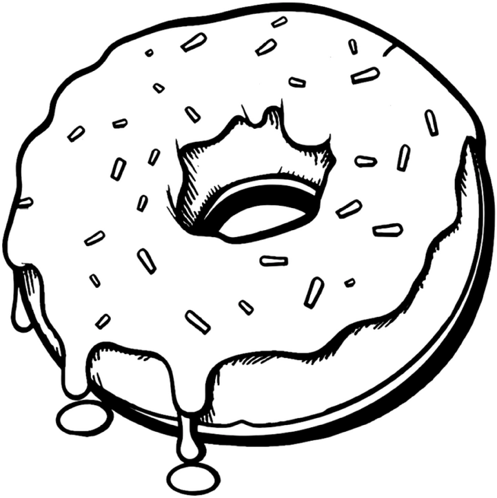 malvorlage-glasierter-donut-mit-streuseln