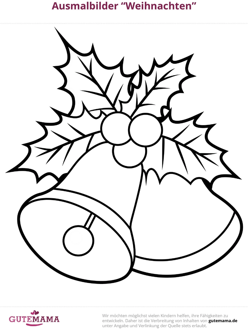 malvorlage-glocken-stechpalme-weihnachten