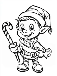malvorlage-gluecklicher-elf-zuckerstab