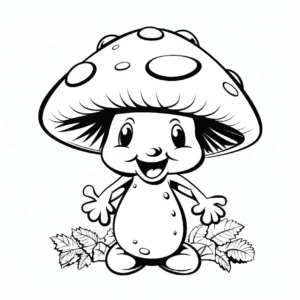 malvorlage-gluecklicher-pilz-ausmalbild