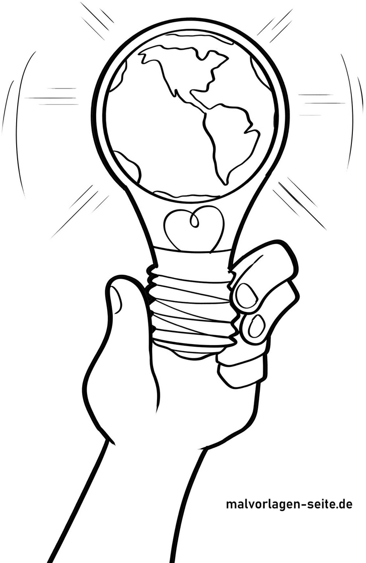 malvorlage-gluehbirne-weltkugel-fuer-kinder