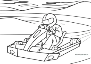 malvorlage-go-kart-rennfahrer-ausmalbild