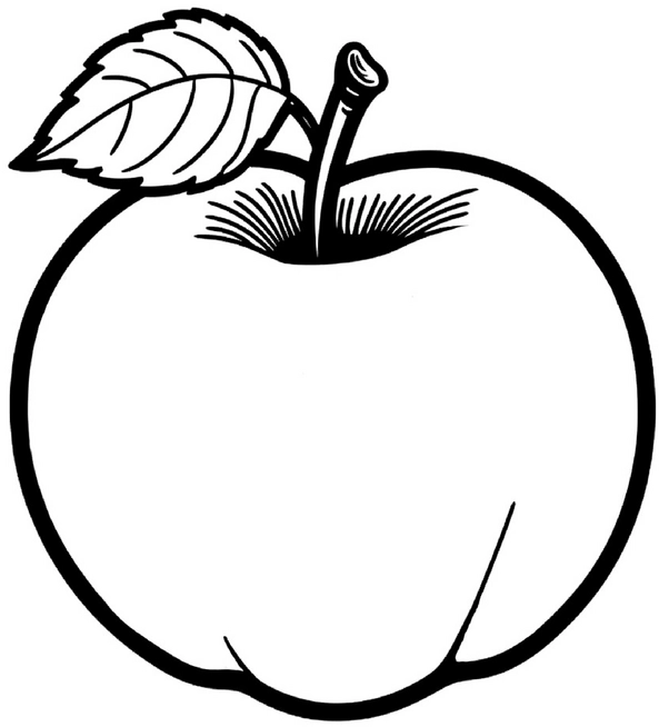 malvorlage-grosser-apfel-zum-ausmalen