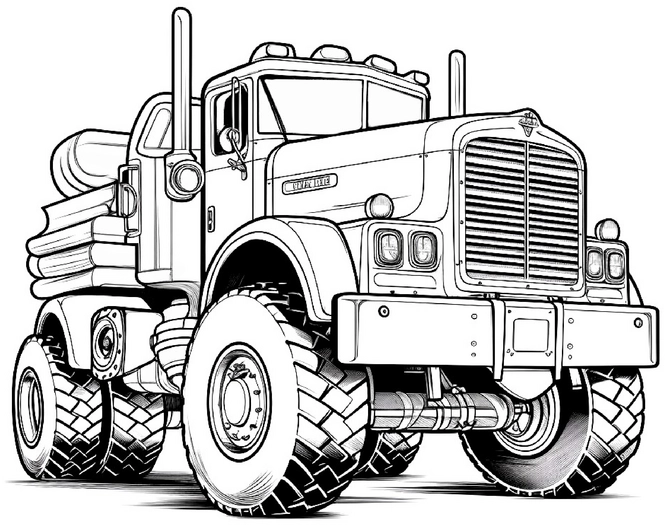 malvorlage-grosser-spielzeug-lkw-ausmalen