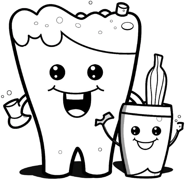 malvorlage-grosses-getraenk-und-kleiner-snack