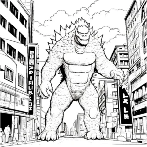 malvorlage-grosses-monster-in-der-stadt