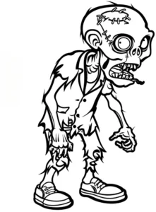 malvorlage-gruseliger-zombie-ausmalbild