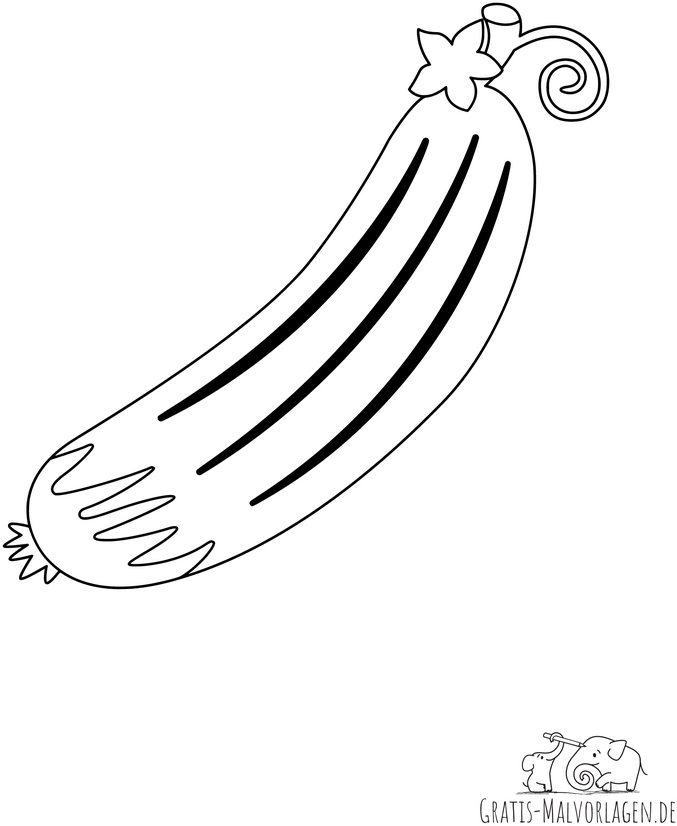 malvorlage-gurke-ausmalen-kreativ