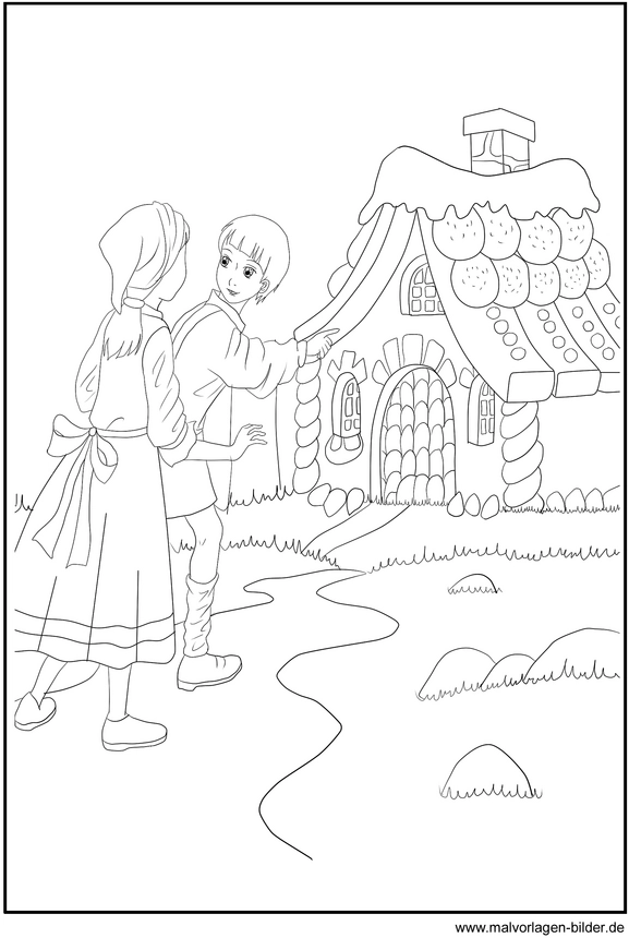 malvorlage-haensel-und-gretel-ausmalbild