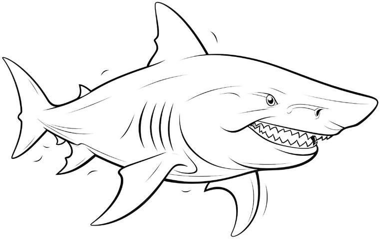 malvorlage-hai-ausmalen-fuer-kinder