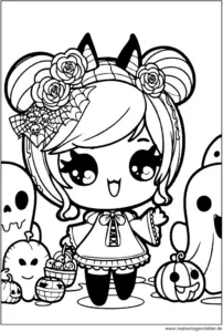 malvorlage-halloween-anime-maedchen-zum-ausmalen