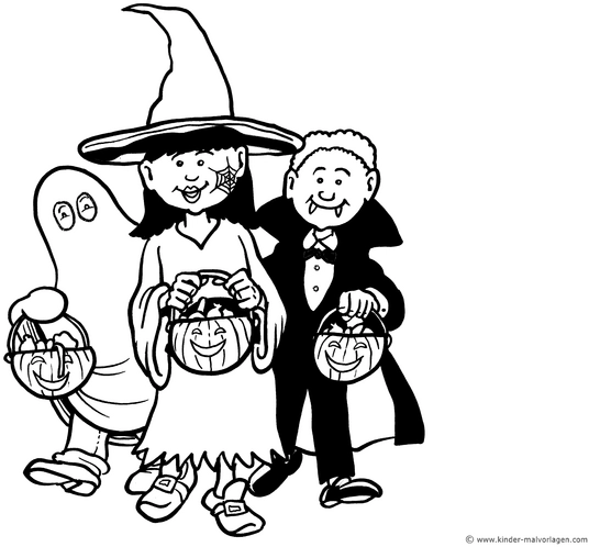 malvorlage-halloween-kinder-gespenst-hexe-vampir