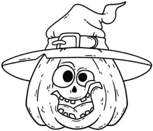 malvorlage-halloween-kuerbis-mit-hexenhut