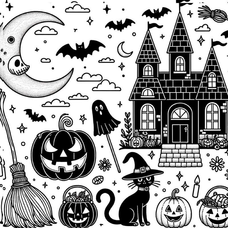 malvorlage-halloween-mit-kreativen-motiven
