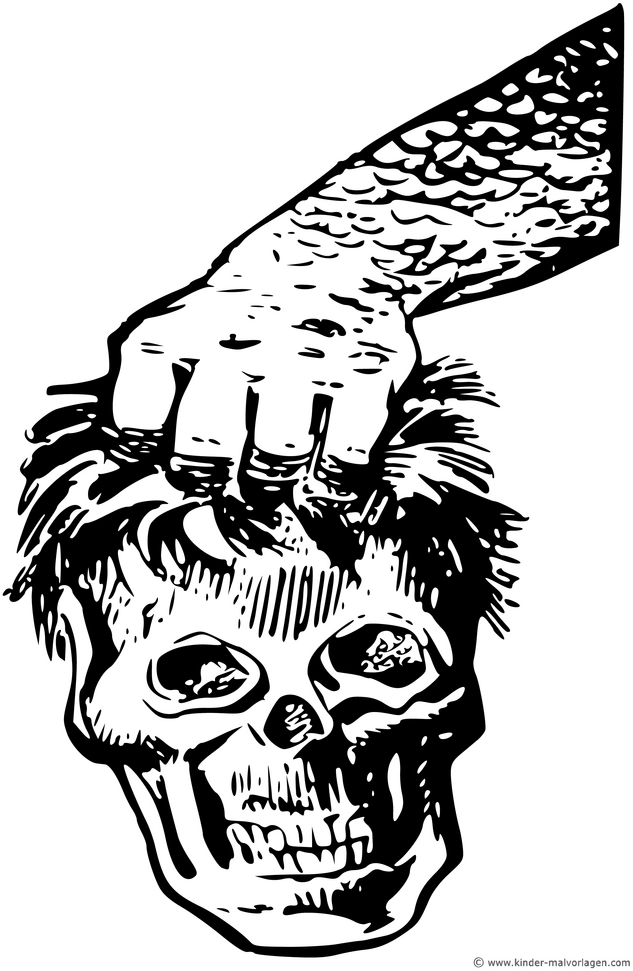malvorlage-hand-und-totenkopf-fuer-halloween