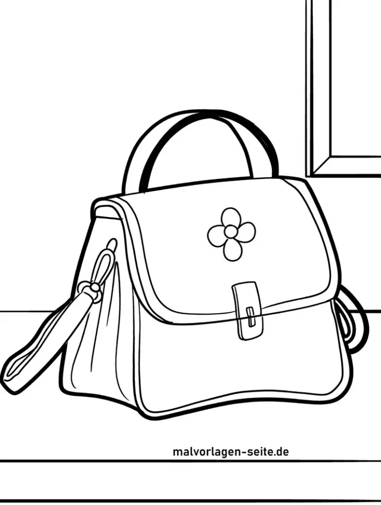malvorlage-handtasche-ausmalen