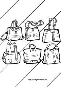 malvorlage-handtaschen-ausmalen