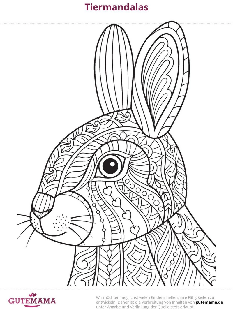 malvorlage-hase-mandala-ausmalen