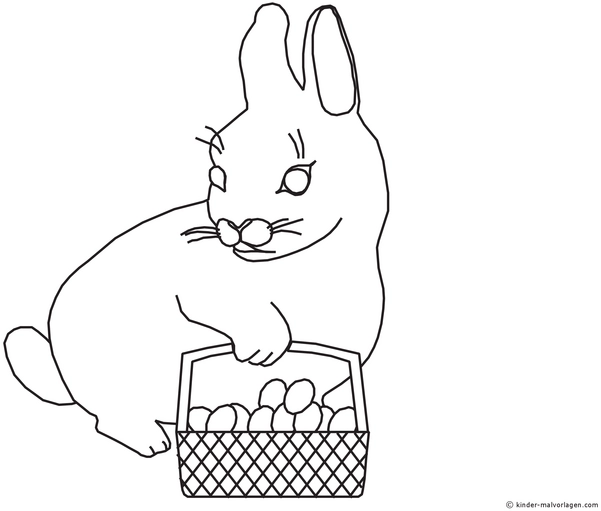 malvorlage-hase-mit-ostereiern