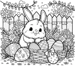 malvorlage-hase-ostereier-fuer-kinder