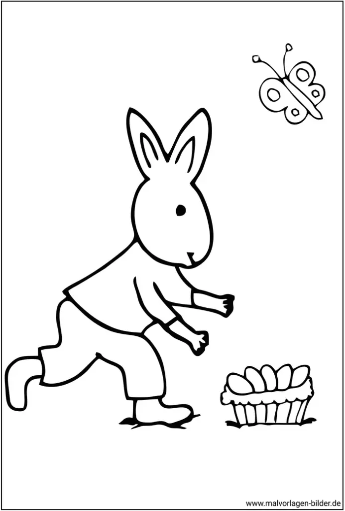malvorlage-hase-ostern-und-eier