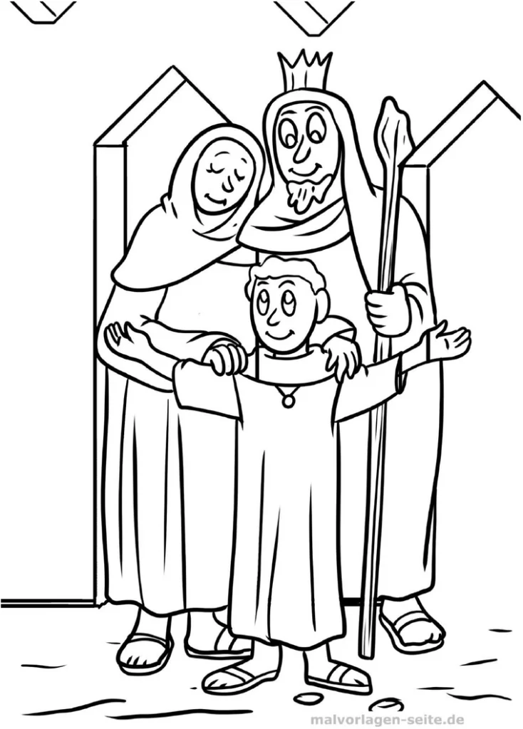 malvorlage-heilige-familie-zum-ausmalen
