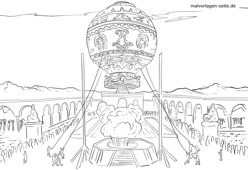 malvorlage-heissluftballon-festliche-kulisse