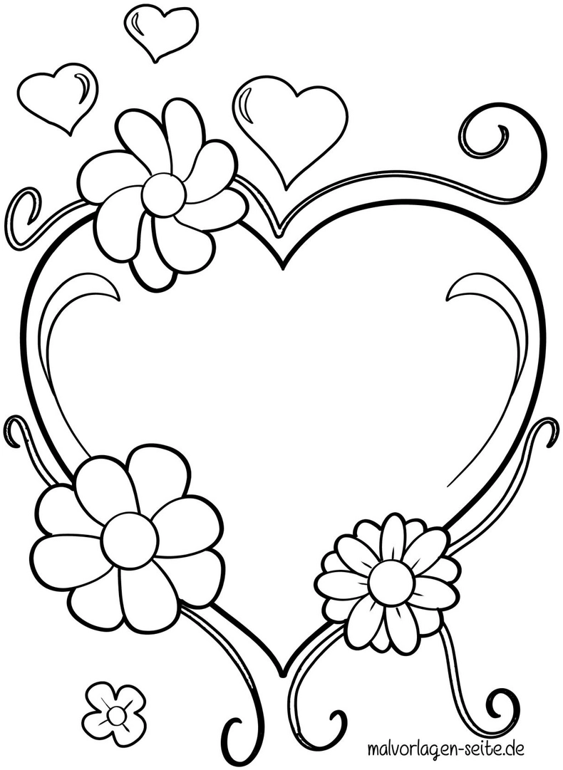 malvorlage-herz-blumen-herzen