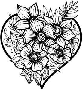 malvorlage-herz-mit-blumenmotiv-zum-ausmalen