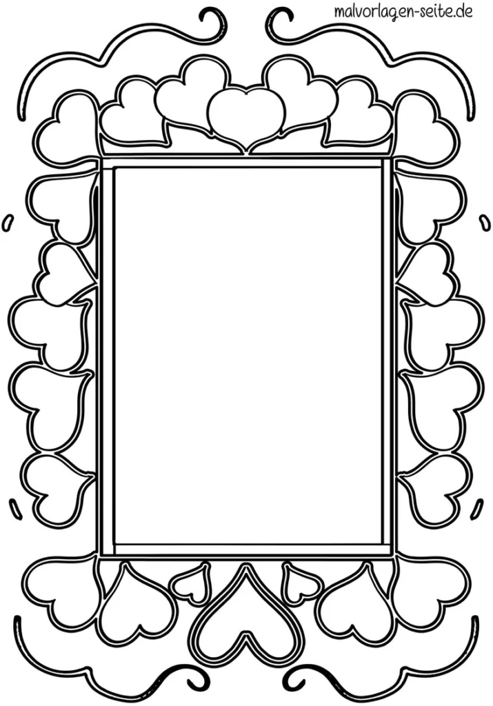 malvorlage-herzen-rahmen-kreativ-ausmalen