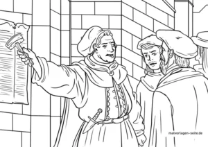 malvorlage-historische-figur-mit-dokument-und-hammer