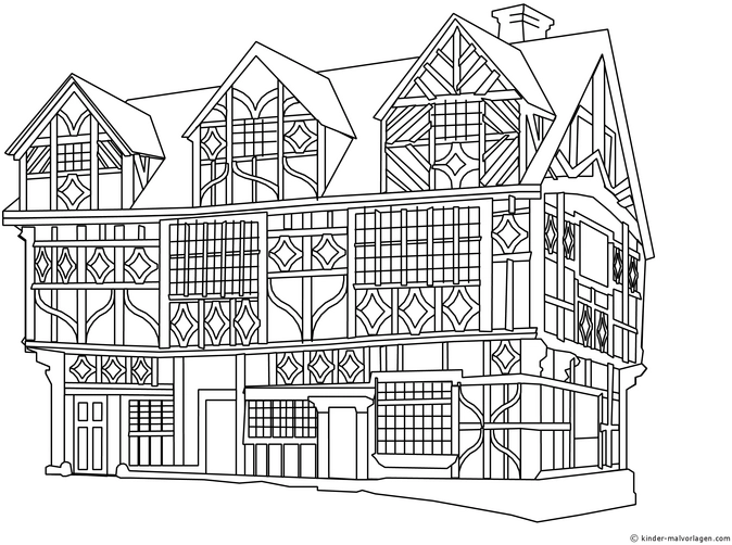 malvorlage-historisches-gebaeude-ausmalen