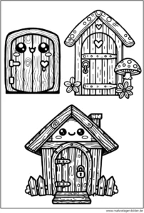 malvorlage-holzhaeuser-zum-ausdrucken