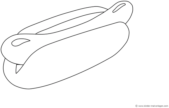 malvorlage-hotdog-ausmalen