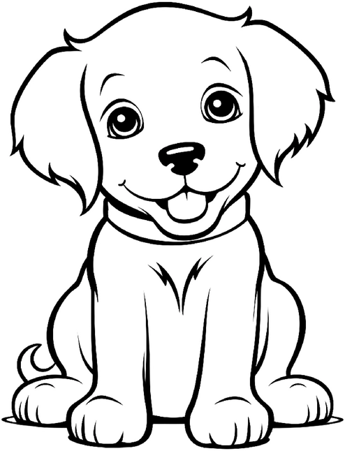 malvorlage-hund-ausmalen-fuer-kinder