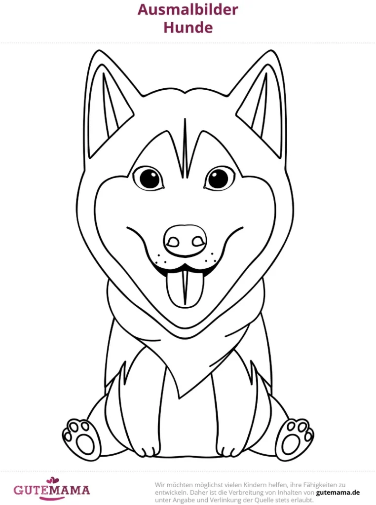 malvorlage-hund-fröhliches-ausmalbild