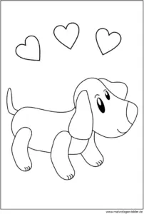 malvorlage-hund-mit-herzen