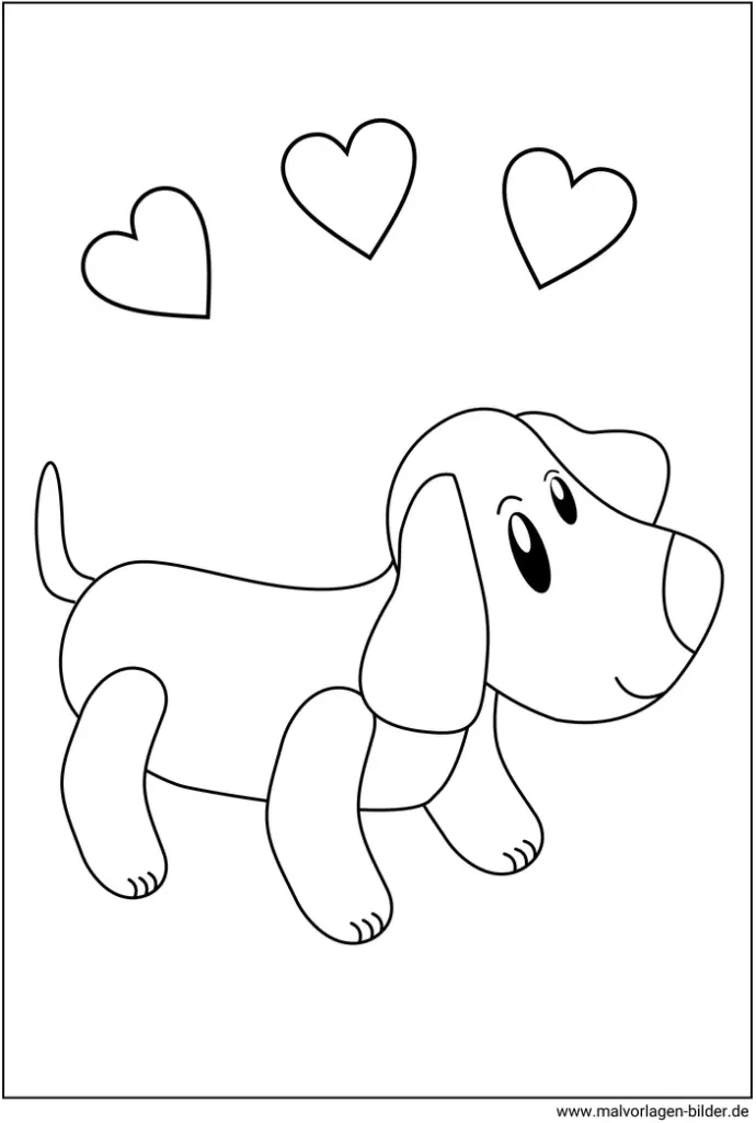 malvorlage-hund-mit-herzen