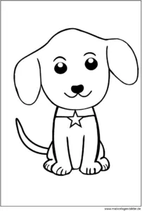 malvorlage-hund-niedlich-ausmalen