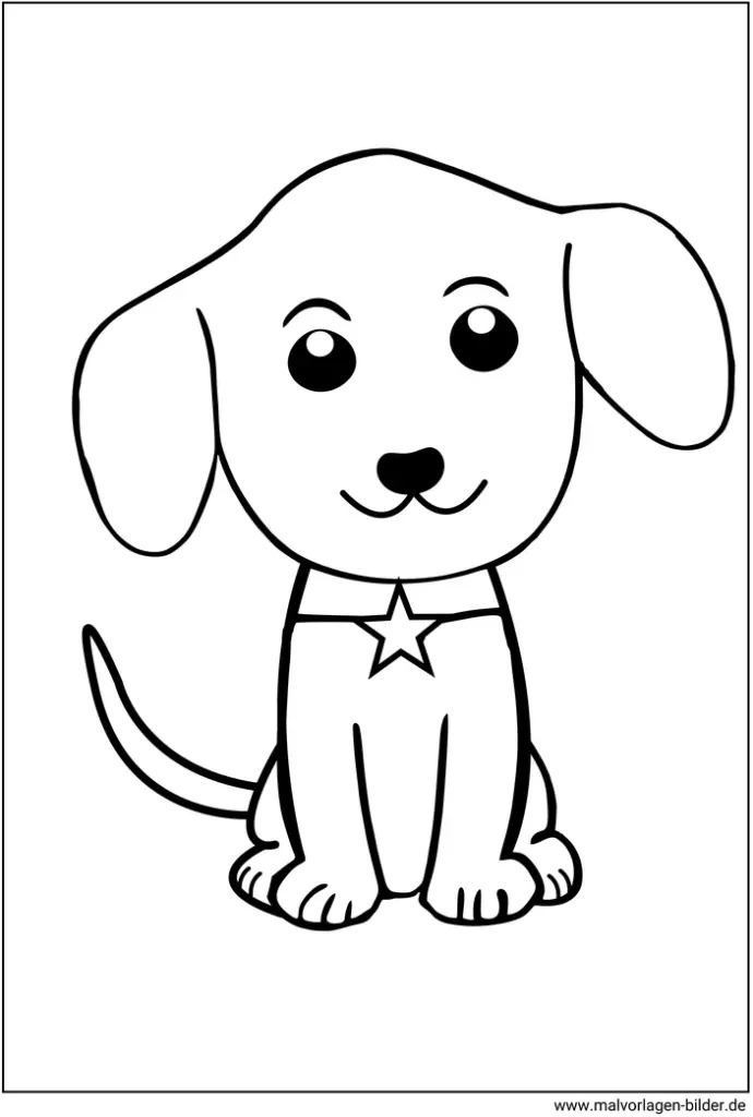 malvorlage-hund-niedlich-ausmalen