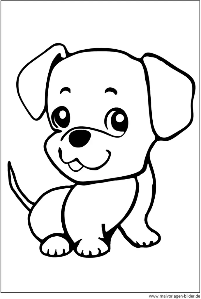 malvorlage-hund-niedlich-ausmalen
