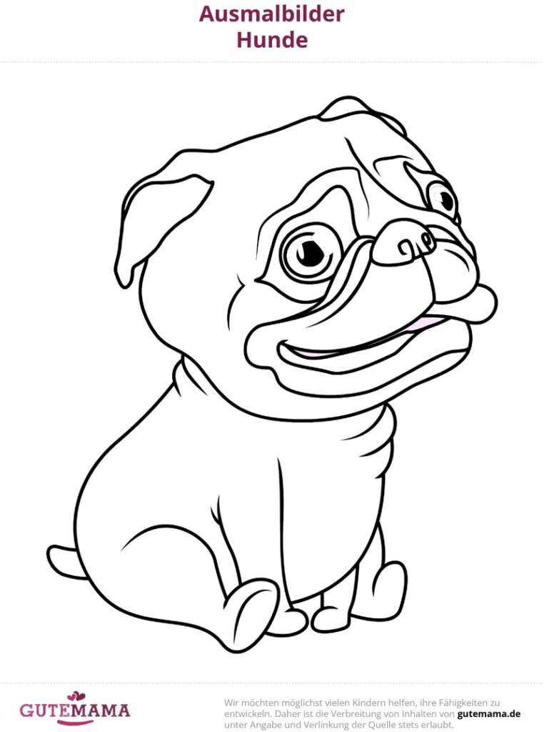 malvorlage-hund-niedlicher-pug-zum-ausmalen