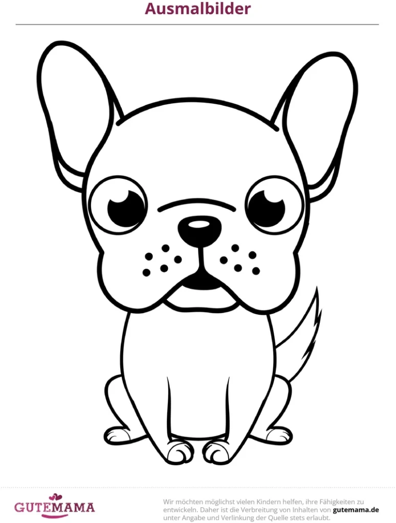 malvorlage-hund-suesse-tiere-ausmalen