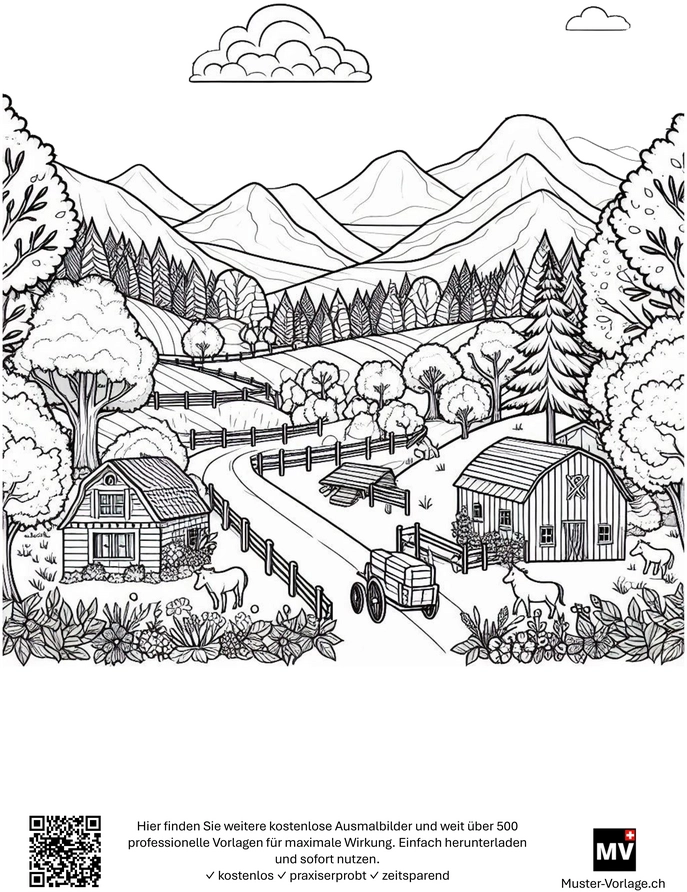 malvorlage-idyllische-landschaft-zum-ausmalen
