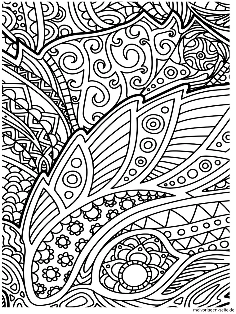 malvorlage-intrikate-muster-und-florale-elemente