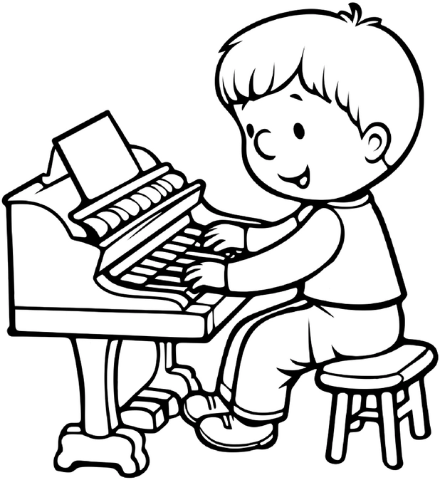 malvorlage-junge-am-piano