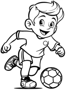 malvorlage-junge-fussballspieler-ausmalbild