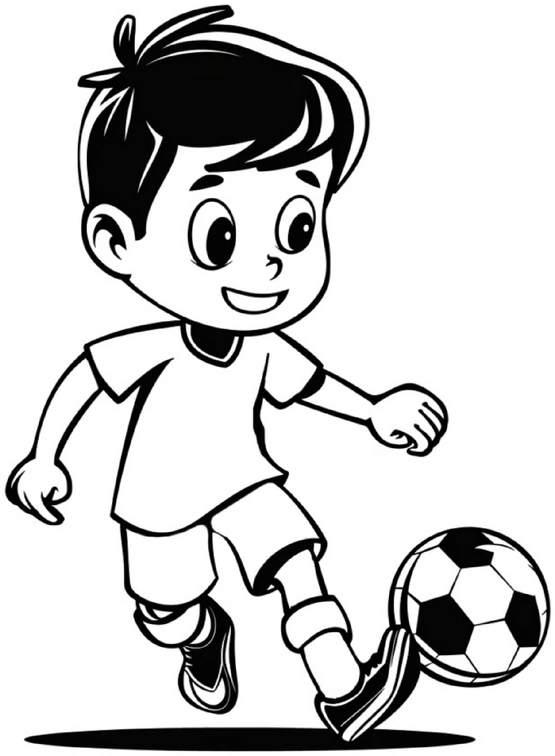 malvorlage-junge-fussballspieler-ausmalen
